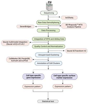 Dynamics of Whole Transcriptome Analysis (WTA) and Surface markers expression (AbSeq) in Immune Cells of COVID-19 Patients and Recovered captured through Single Cell Genomics